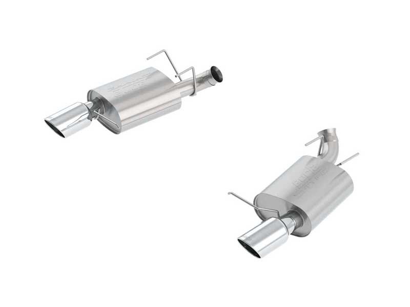 Borla 11837 S-Type 2.75" Axle-Back Exhaust Round 4.5" Chrome Tip for 2013-2014 Mustang GT 5.0