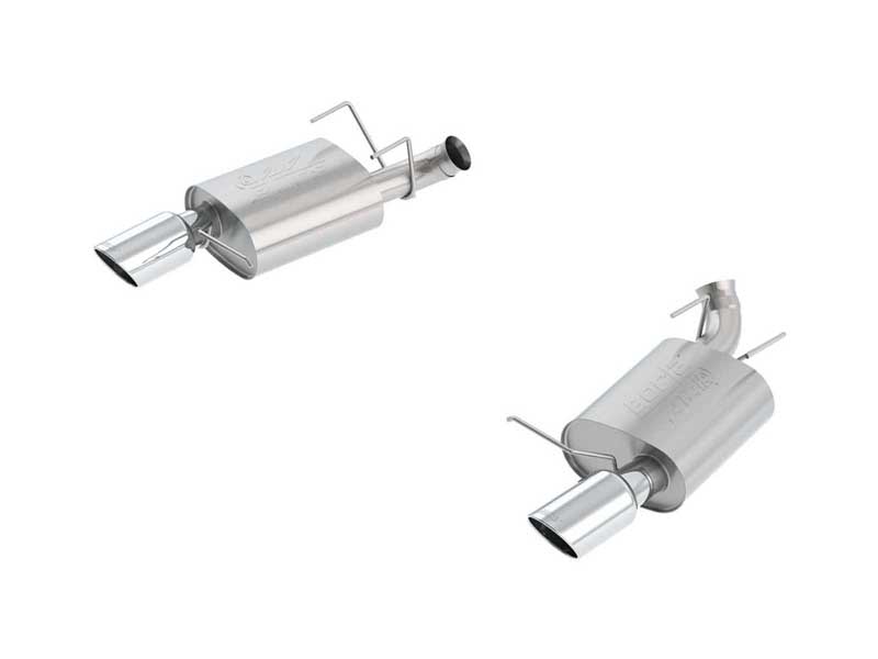 Borla 11838 ATAK 2.75" Axle-Back Exhaust Round 4.5" Chrome Tip for 2013-2014 Mustang GT 5.0