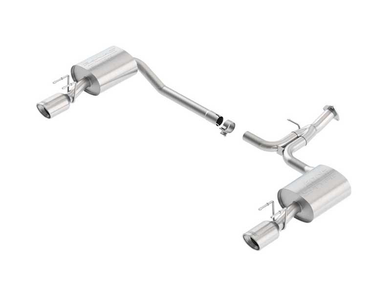Borla 11840 S-Type 2.25" Axle-Back Exhaust for 2013-2015 Accord 2.4/3.5 Sedan With Dual/Split Exit