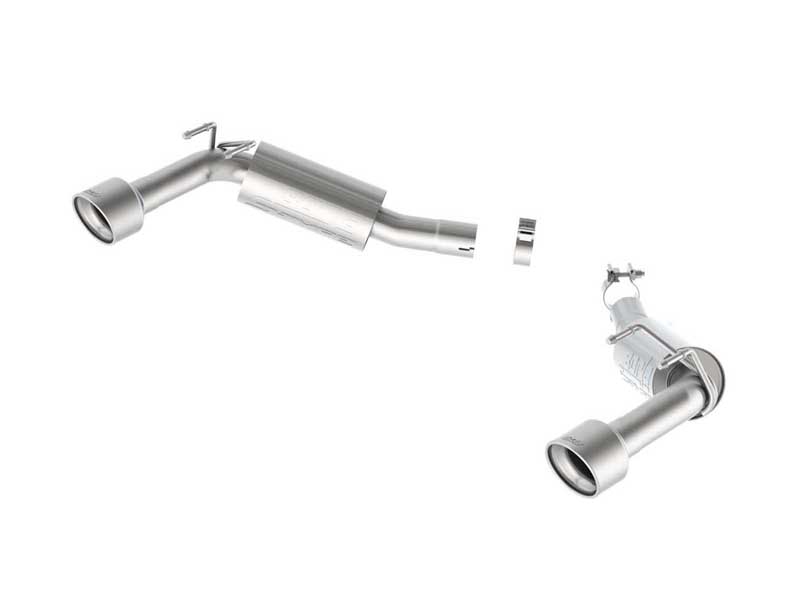Borla 11849 S-Type 2.5" Axle-Back Exhaust Round 4.5" Chrome Tip for 2014-2015 Camaro 6.2