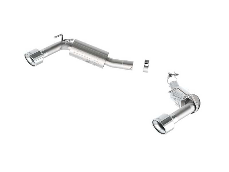 Borla 11851 ATAK 2.5-in Axle-Back Exhaust Round 4.5-in Chrome Tip for 2014-2015 Camaro 6.2