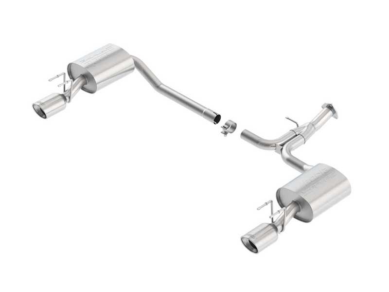 Borla 11853 S-Type 2.25" Axle-Back Exhaust for 2013-2017 Accord 2.4/3.5 Coupe With Dual/Split Exit