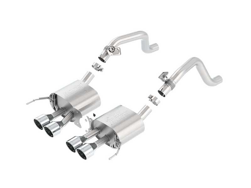 Borla 11863 ATAK 2.75" Axle-Back Exhaust Polished Tip for 2014-2019 Corvette C7 6.2