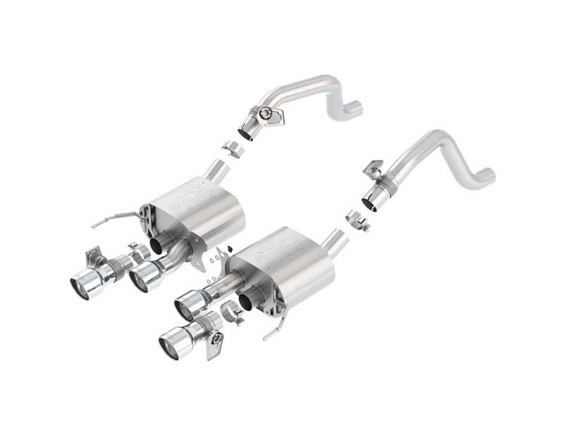 Borla 11875 ATAK 2.75" Axle-Back Exhaust with Polished Tip for 2014-2019 Corvette C7 6.2
