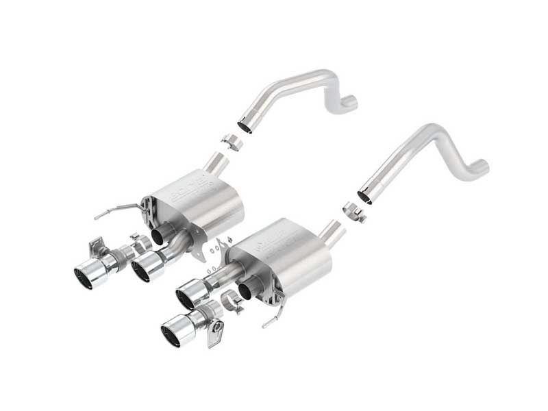 Borla 11903 ATAK 2.75" Axle-Back Exhaust Polished Tip for 2015-2019 Corvette C7 Z06 6.2