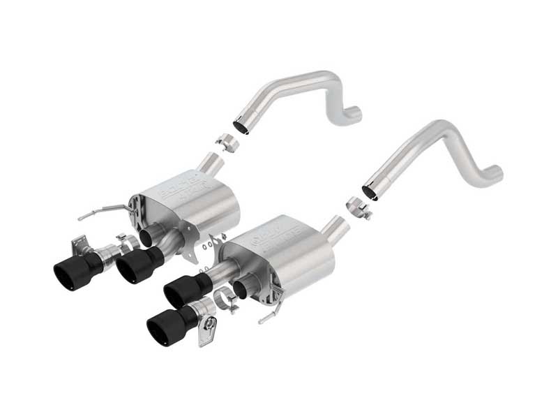 Borla 11903CB ATAK 2.75" Axle-Back Exhaust Black Tip for 2015-2019 Corvette C7 Z06 6.2