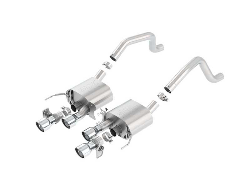 Borla 11905 ATAK 2.75" Axle-Back Exhaust Polished Tip for 2015-2019 Corvette C7 Z06 6.2