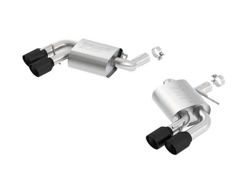Borla 11920CB S-Type 2.75" Axle-Back Exhaust W/O Dual Mode Valves for 2016-2023 Camaro SS 6.2 Coupe