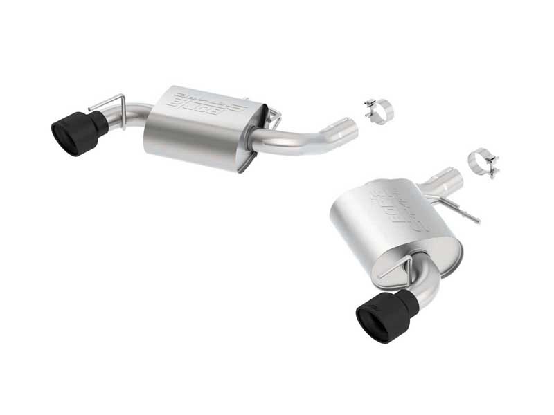 Borla 11922CB S-Type 2.75" Axle-Back Exhaust Black Tip for 2016-2023 Camaro SS 6.2