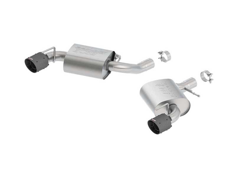 Borla 11922CFBA S-Type 2.75" Axle-Back Exhaust Carbon Fiber Tip for 2016-2023 Camaro SS 6.2