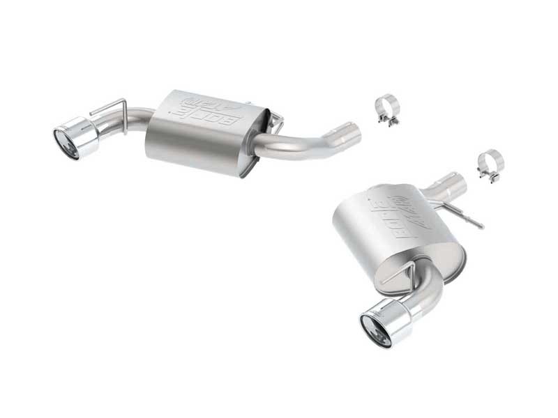 Borla 11923 ATAK 2.75" Axle-Back Exhaust with Round 4" Chrome Tip for 2016-2023 Camaro SS 6.2