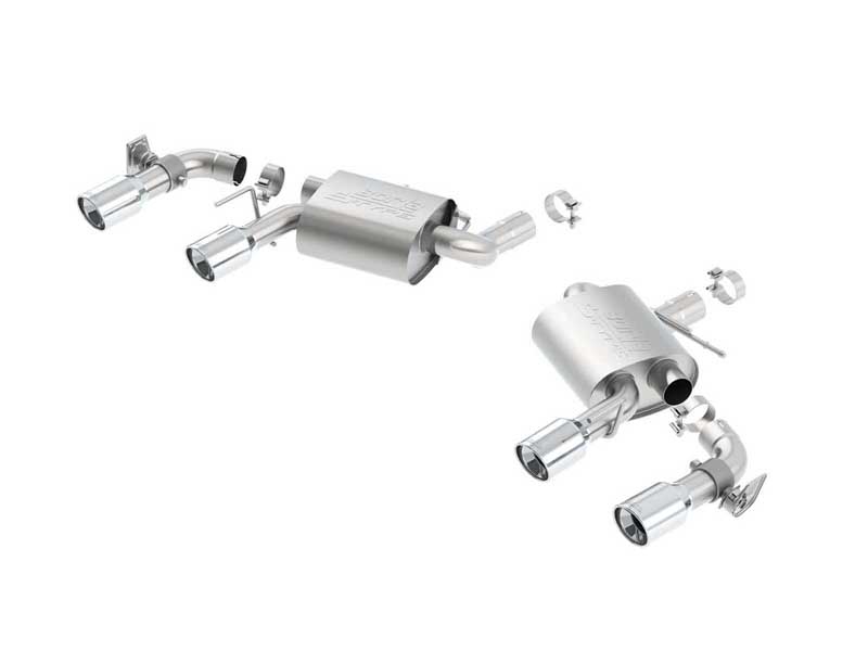 Borla 11924 S-Type 2.75" Axle-Back Exhaust for 2016-2023 Camaro SS 6.2
