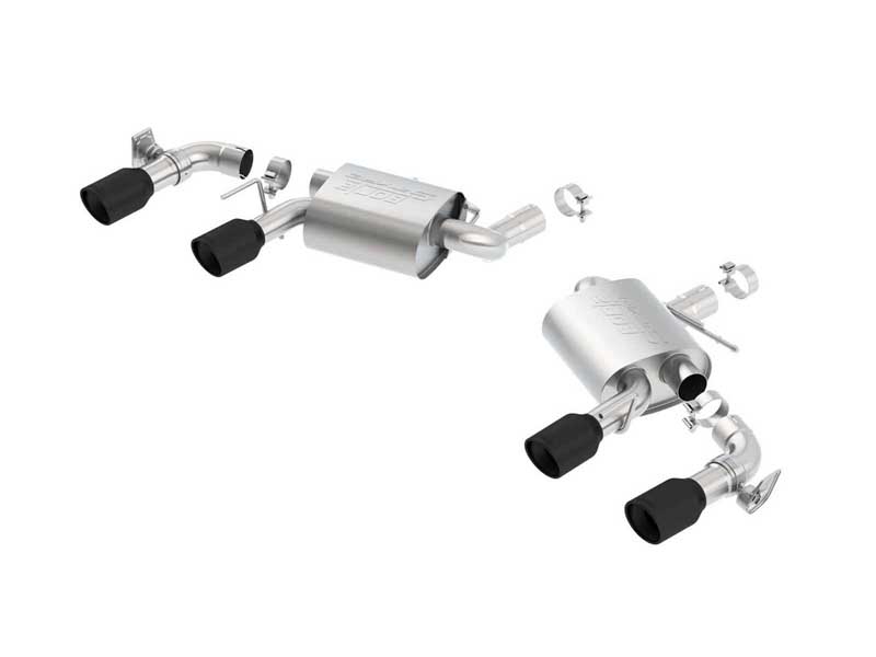 Borla 11924CB S-Type 2.75" Axle-Back Exhaust with Dual Mode Valves for 2016-2023 Camaro SS 6.2