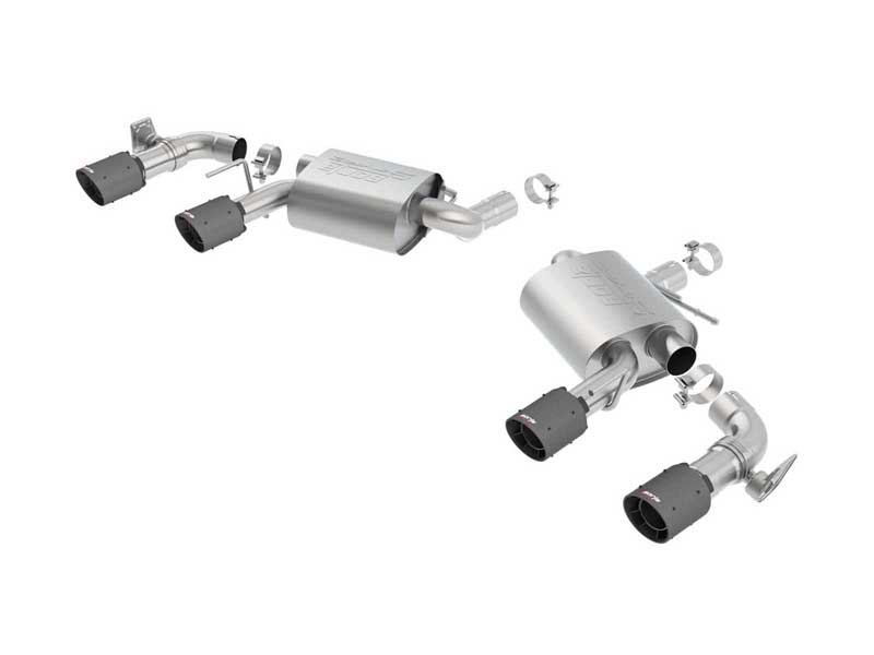 Borla 11924CFBA S-Type 2.75" Axle-Back Exhaust for 2016-2023 Camaro SS 6.2