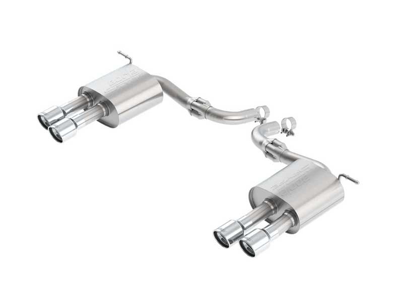 Borla 11942 S-Type 2.25-in Axle-Back Exhaust Round 3.5-in Chrome Tip for 2017-2019 Fusion Sport 2.7T