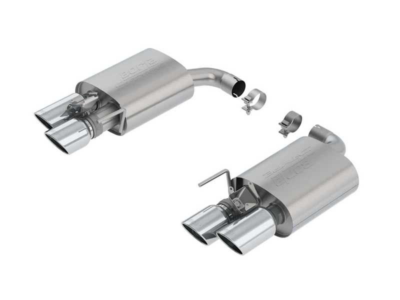 Borla 11951 S-Type 2.5" Axle-Back Exhaust with Valves Round 4" Chrome Tip for 2018-2023 Mustang GT
