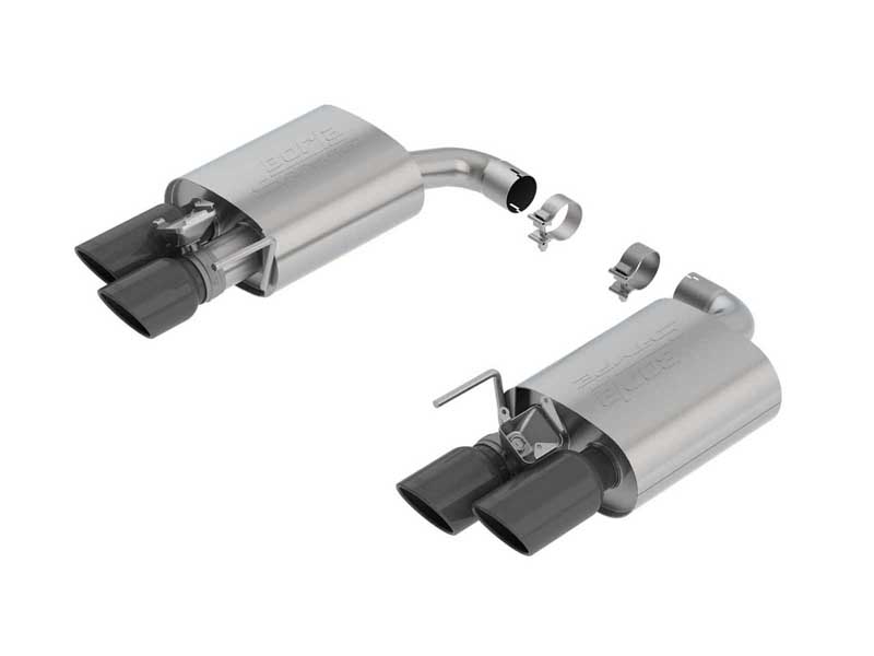 Borla 11951BC S-Type 2.5" Axle-Back Exhaust with Valves Round 4" Black Tip for 2018-2023 Mustang GT