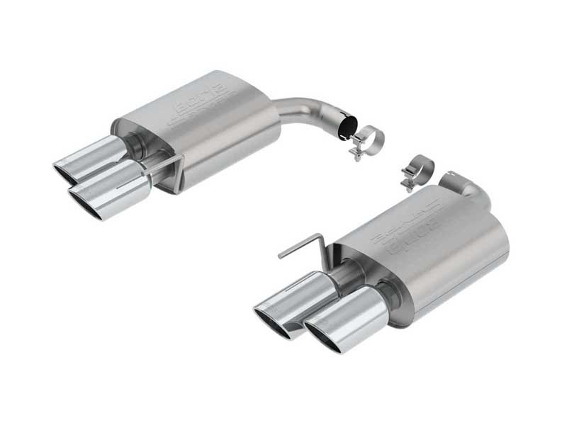 Borla 11953 S-Type 2.5" Axle-Back Exhaust W/O Valves Round Chrome Tip for 2018-2023 Mustang GT 5.0