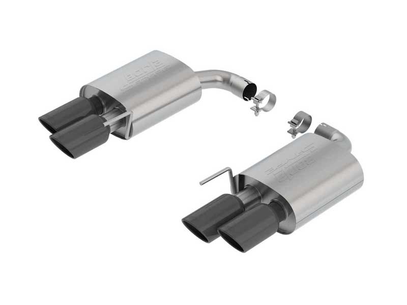 Borla 11953BC S-Type 2.5" Axle-Back Exhaust W/O Valves Round 4" Black Tip for 2018-2023 Mustang GT
