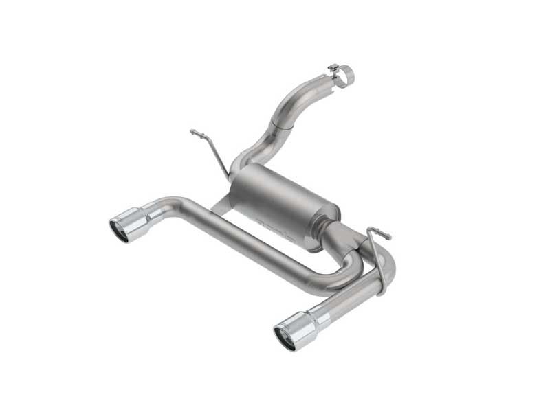 Borla 11957 ATAK 2.75-in Axle-Back Exhaust Round 3.5-in Chrome Tip for 2018-2023 Wrangler JL 3.6