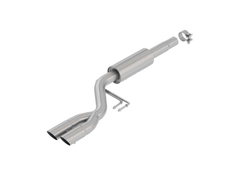 Borla 11960 S-Type 2.25" Axle-Back Exhaust with Round 2.5" Chrome Tips for 2019-2021 Forte EX LXS S