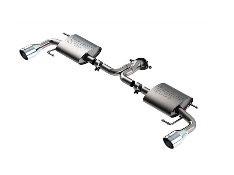 Borla 11969 S-Type 2-in Axle-Back Exhaust Round 4-in Chrome Tip for 2017-2023 CX-5 2.5 Fwd/Awd 4DR