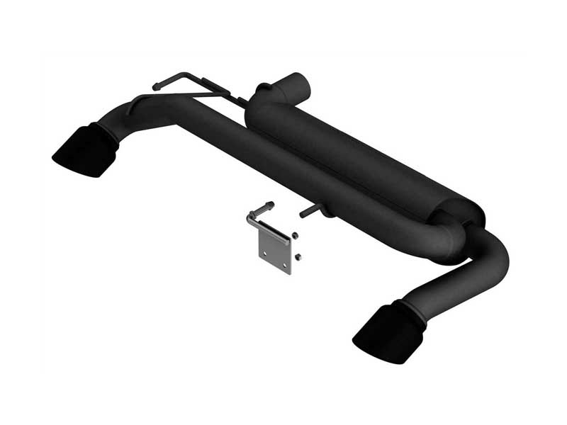 Borla 11973CB Touring 2.75-in Axle-Back Exhaust with 4-in Black Tip for 2021-2023 Bronco 2.3 4WD 2DR