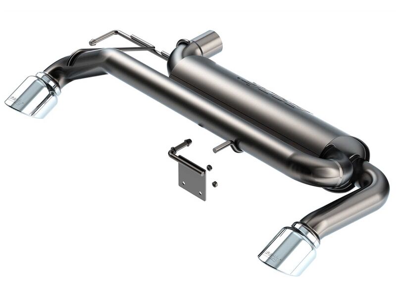 Borla 11975 ATAK 2.75" Axle-Back Exhaust Round 4" Chrome Tip for 2021-2023 Bronco 2.3 4WD 2DR/4DR
