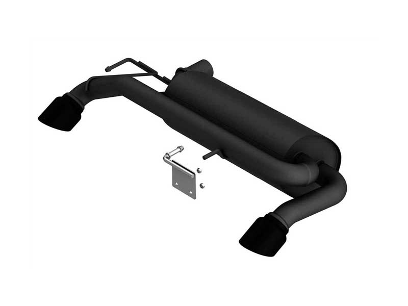 Borla 11976CB Touring 2.75-in Axle-Back Exhaust with 4-in Black Tip for 2021-2023 Bronco 2.7 4WD 2DR