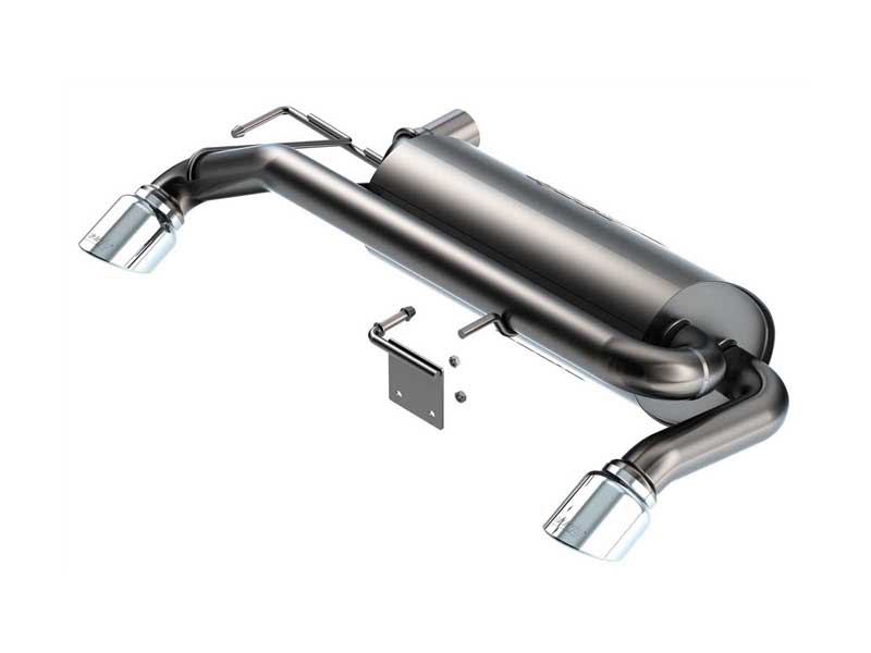 Borla 11977 S-Type 2.75-in Axle-Back Exhaust Round 4-in Chrome Tip for 2021-2023 Bronco 2.7 4WD 2DR/