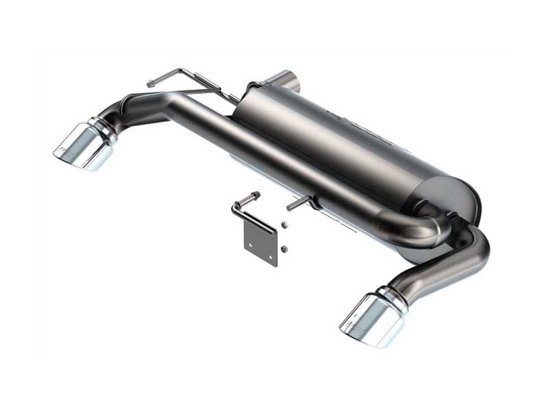 Borla 11978 ATAK 2.75-in Axle-Back Exhaust Round 4-in Chrome Tip for 2021-2023 Bronco 2.7 4WD 2DR/4D