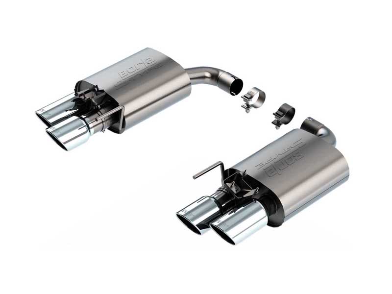 Borla 11985 S-Type 2.5-in Axle-Back Exhaust with Round 4-in Chrome Tip for 2024-2025 Mustang GT