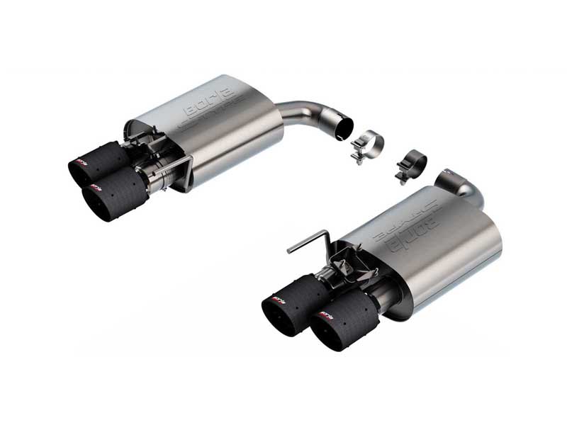 Borla 11985CFBA S-Type 2.5-in Axle-Back Exhaust with Carbon Fiber Tip for 2024-2025 Mustang GT