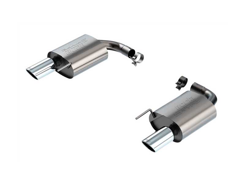 Borla 11986 S-Type 2.5" Axle-Back Exhaust with Chrome Tips for 2024-Up Mustang 2.3L Ecoboost