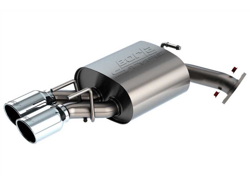 Borla 11988 S-Type 2.25" Axle-Back Exhaust with 3.5" Stainless Tips for 2025+ Toyota Camry SE/XSE AT