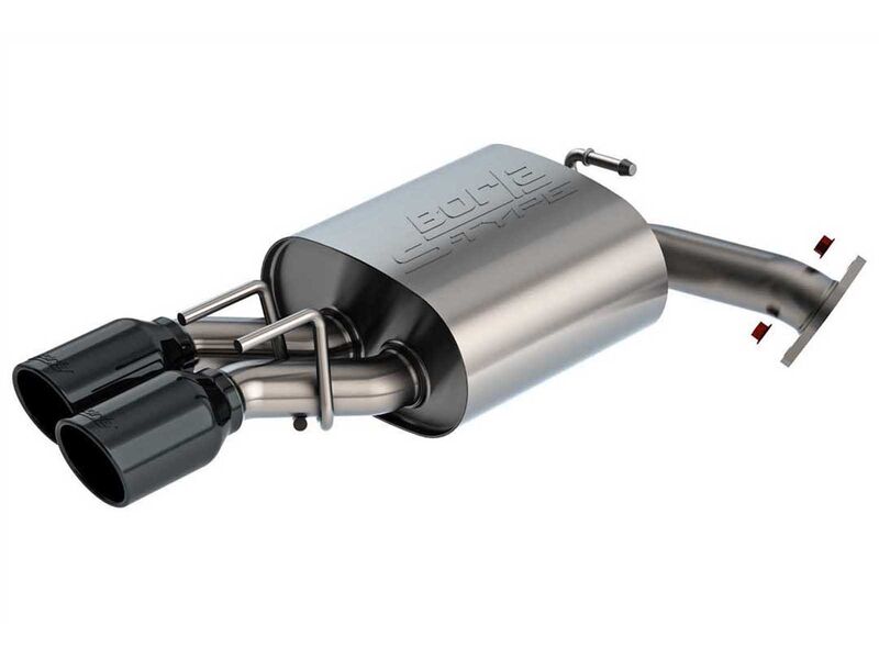 Borla 11988BC S-Type 2.25" Axle-Back Exhaust with 3.5" Black Chrome Tips for 2025+ Camry SE/XSE AT