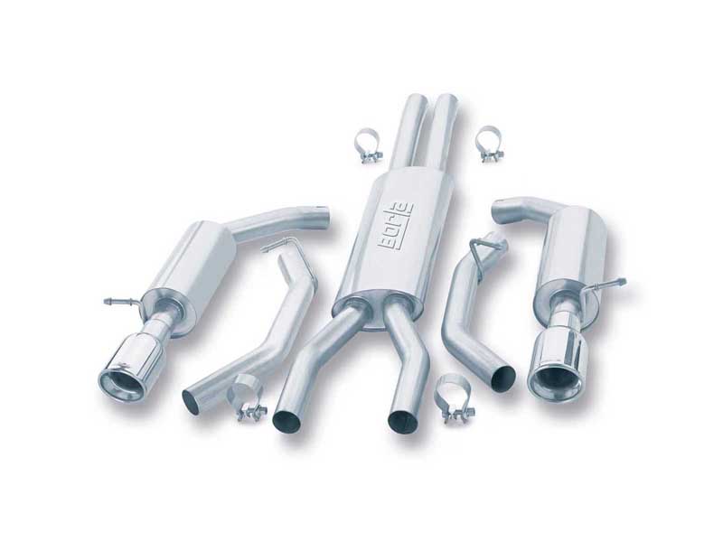 Borla 140008 Touring 2.25" Cat-Back Exhaust Round 4" Chrome Tip for 2002 T-Bird 3.9