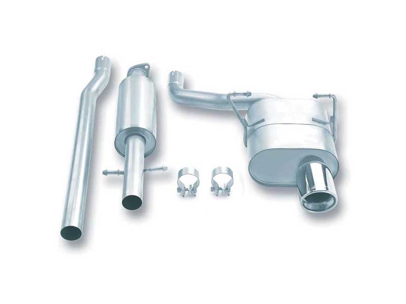 Borla 140030 Touring 2.25" Cat-Back Exhaust Round 4" Chrome Tip for 2002-2007 Mini Cooper 1.6