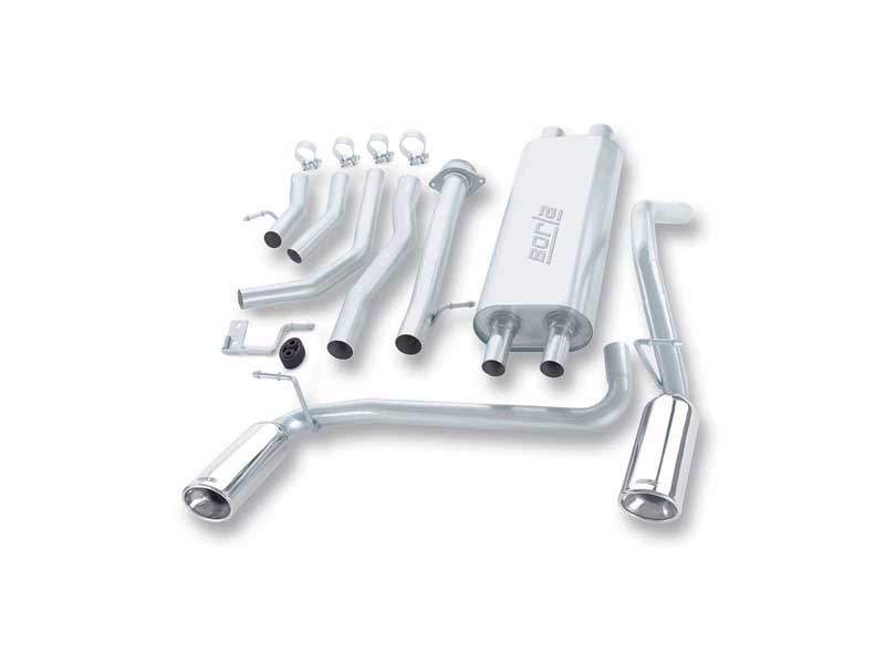 Borla 140037 Stainless Steel Single Split Rear Exit Catback Exhaust 2003-2006 Hummer H2