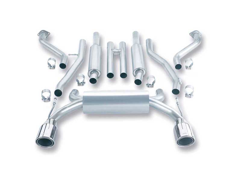 Borla 140045 S-Type 2.25" Cat-Back Exhaust With H-Pipe for 2003-2008 Nissan 350Z 3.5 Rwd