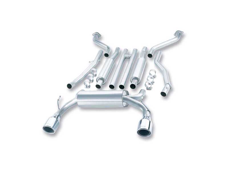 Borla 140057 S-Type 2.25" Cat-Back Exhaust Round 4.5" Chrome Tip for 2003-2007 Infiniti G35 3.5