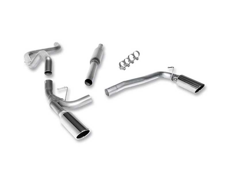 Borla 140070 S-Type 2.5" Cat-Back Exhaust Round 4" Chrome Tip for 2003-2005 Neon SRT-4 2.4T
