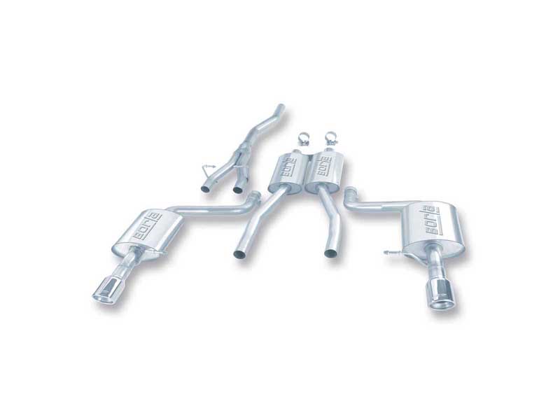 Borla 140100 S-Type 2" Cat-Back Exhaust for 2002-2008 Audi A4 Quattro/Avant B6/ B7 1.8/2.0