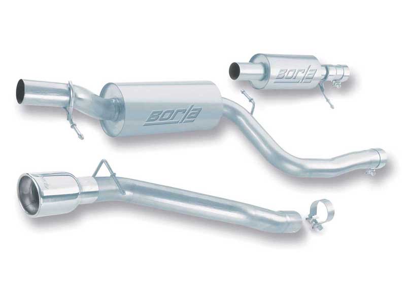 Borla 140121 S-Type 2.5" Cat-Back Exhaust Round 4" Chrome Tip for 2004-2009 Mazda 3 Sedan/Hatch 2.3
