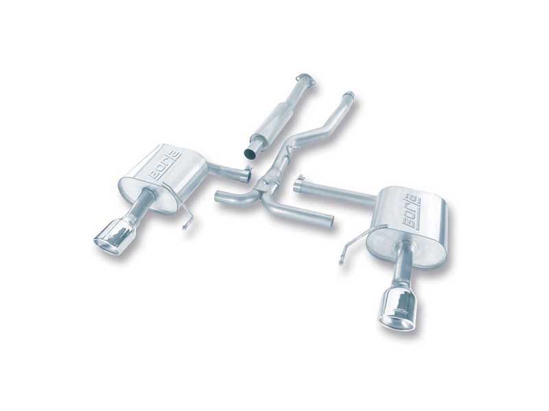 Borla 140123 S-Type 2.5" Cat-Back Exhaust Oval 4.25" Chrome Tip for 2005-2009 Legacy GT 2.5T