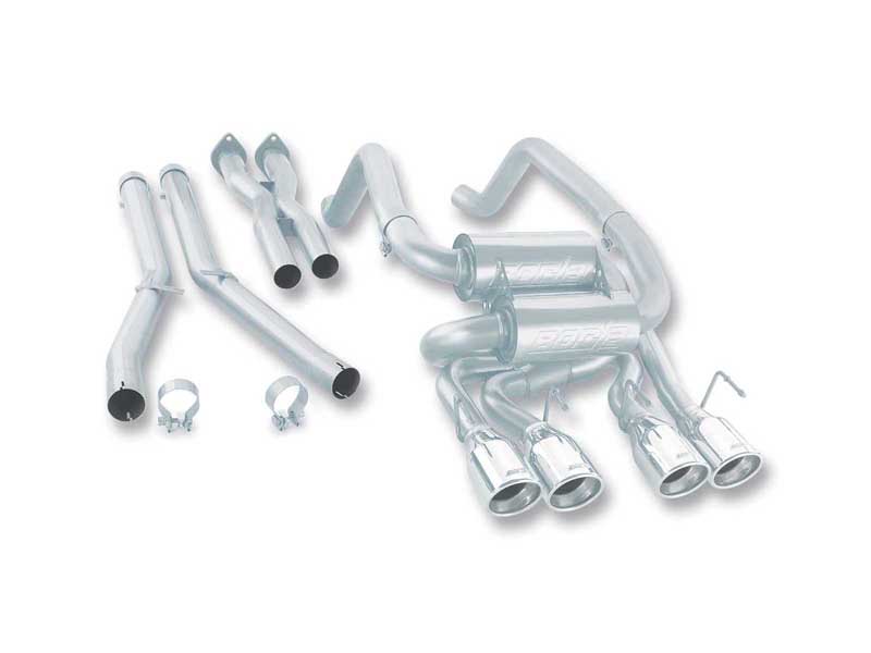 Borla 140128 S-Type Classic Cat-Back Exhaust for 2005-2008 Chevrolet Corvette C6