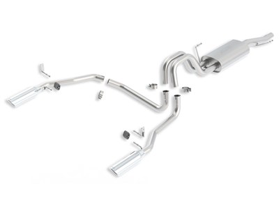 Borla 140137 Stainless 3" Cat-Back Dual-Exit Exhaust 2004-2008 Ford F-150 4.6/5.4