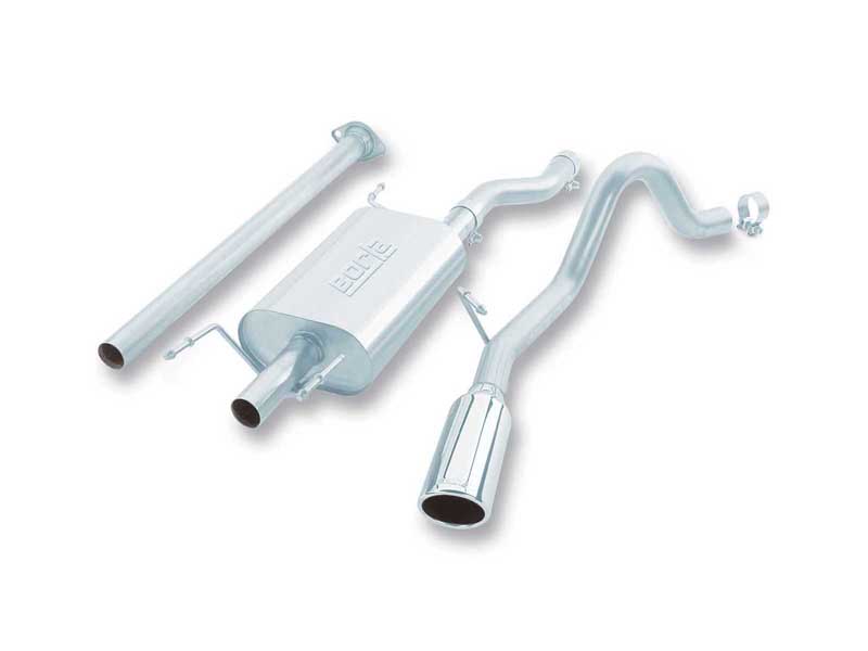 Borla 140140 S-Type 2.25-in Cat-Back Exhaust Round 4-in Chrome Tip for 2005-2012 Tacoma 4.0 CCLB