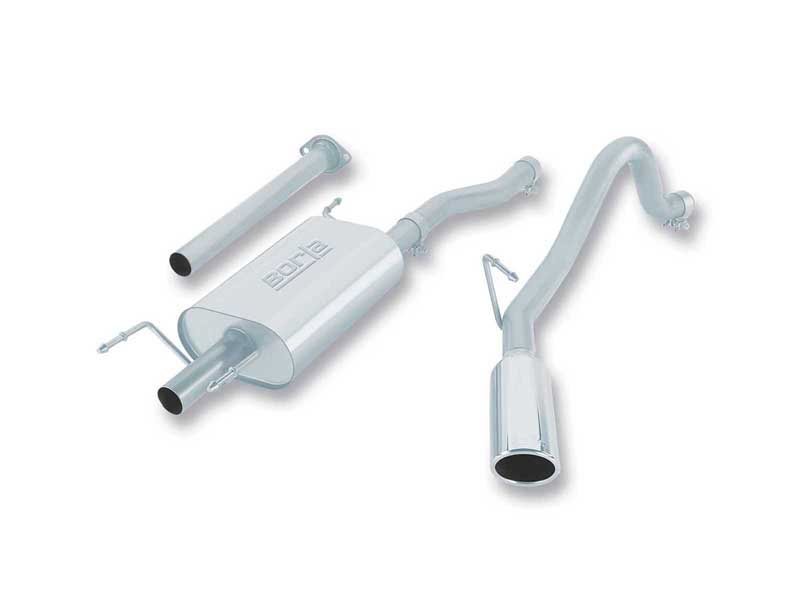 Borla 140160 S-Type 2.25" Cat-Back Exhaust Round 4" Chrome Tip for 2005-2012 Tacoma 4.0 CCLB ECLB