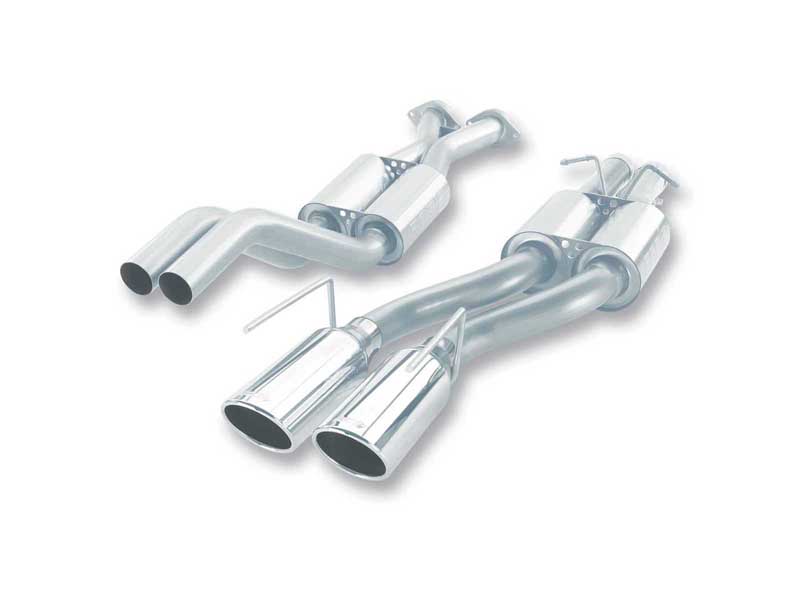 Borla 140245 S-Type 2.75" Cat-Back Exhaust Chrome Tip for 2006-2010 Grand Cherokee SRT-8 6.1